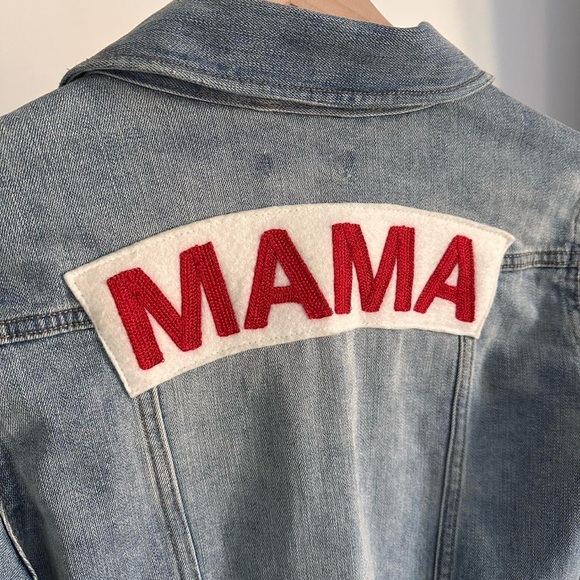 Ingrid & Isabel MAMA Blue Denim Jacket Small - Picture 5 of 8